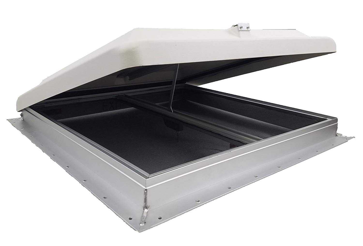 Hengs 68631-1 26 Inch x 26 Inch Super Exit Dome Escape Hatch with Garnish and White Lid